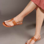 Stylish Women's T-Strap Fashion Flat Sandals-1193