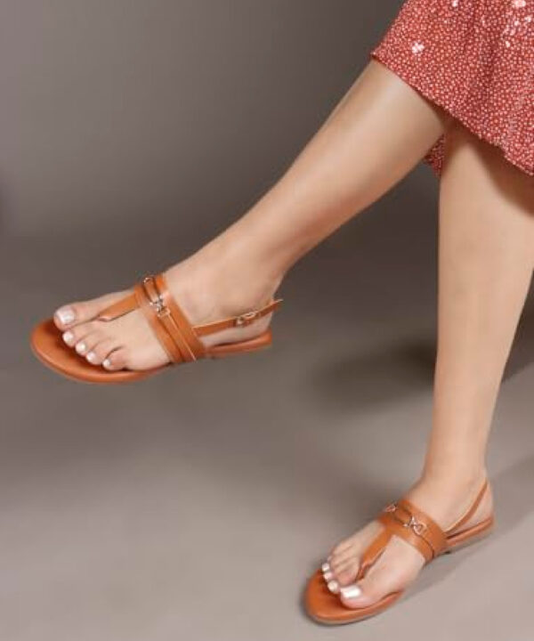Stylish Women's T-Strap Fashion Flat Sandals-1193