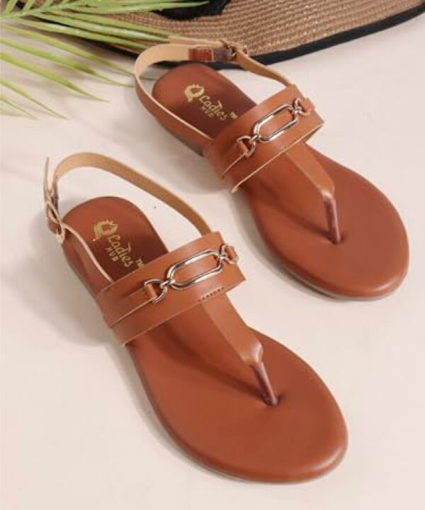 Stylish Women's T-Strap Fashion Flat Sandals-1194