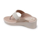 Women Wedge Heel Kolhapuri Sandals-white-1219