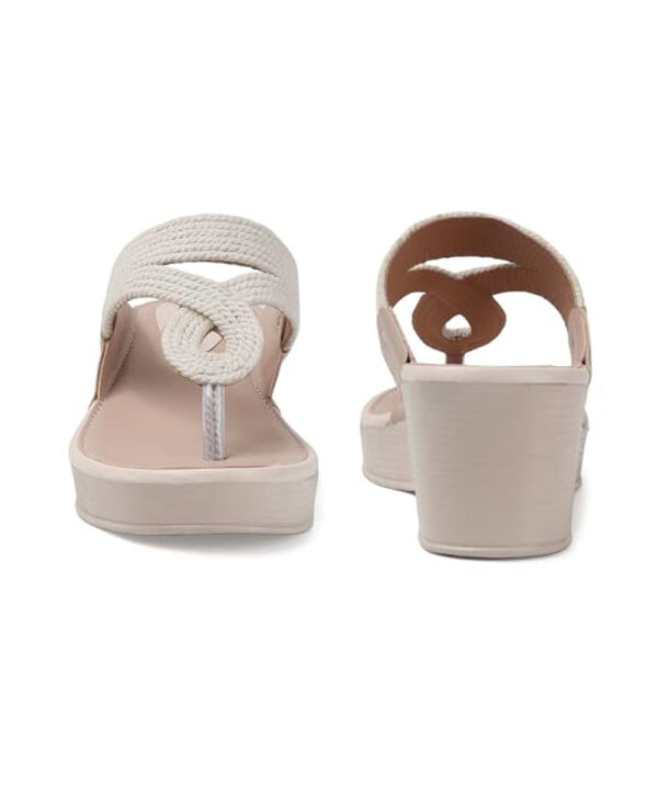 Women Wedge Heel Kolhapuri Sandals-white-1220