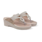 Women Wedge Heel Kolhapuri Sandals-white-1224