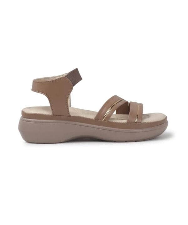 Women’s Wedge Sandals Platform Heels-Beige-1196