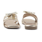Fancy Slip-On Slippers with Bow Tie Design - Golden-1255