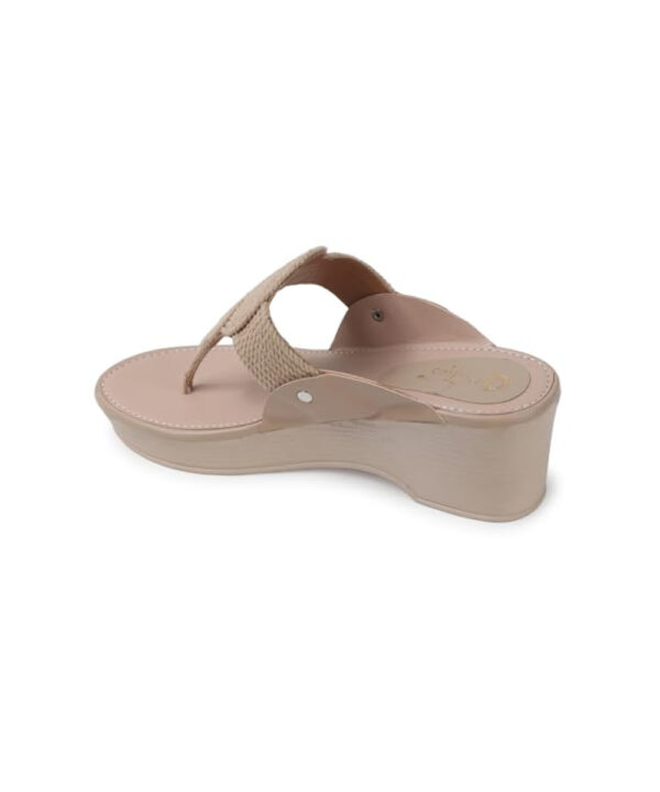 Kolhapuri Design Slip-on Slippers Girls - Beige-1226