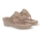 Kolhapuri Design Slip-on Slippers Girls - Beige-1229