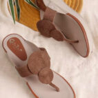 Kolhapuri Design Slip-on Slippers Girls - Brown-1235