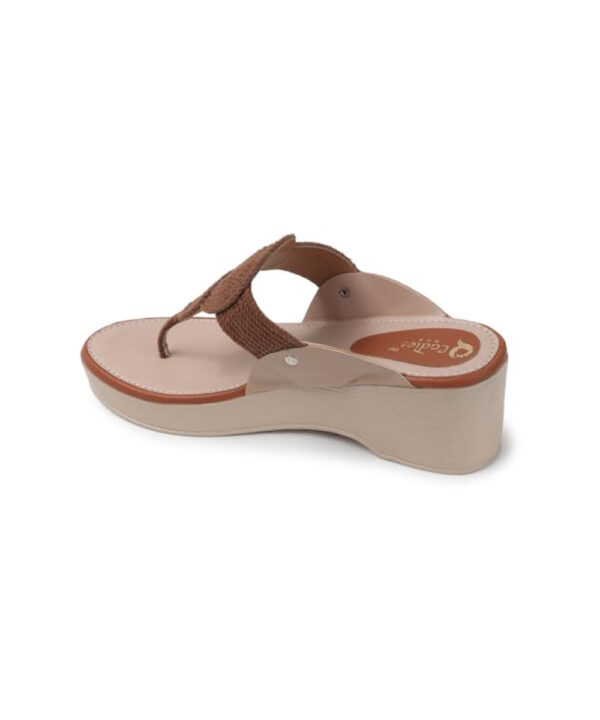 Kolhapuri Design Slip-on Slippers Girls - Brown-1236