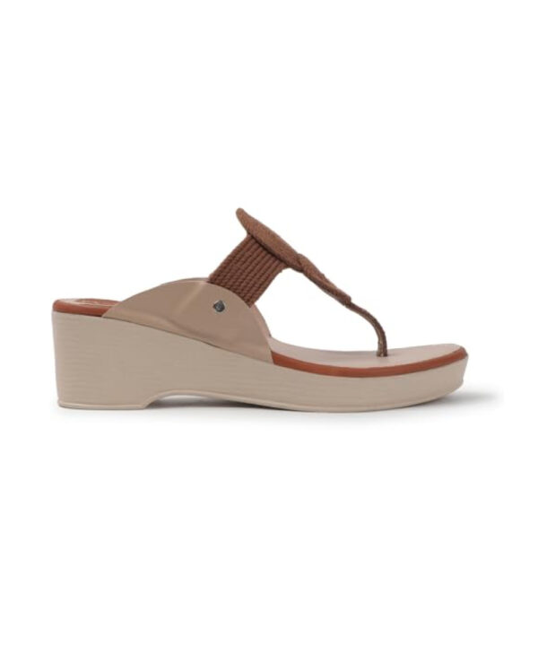 Kolhapuri Design Slip-on Slippers Girls - Brown-1237