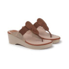 Kolhapuri Design Slip-on Slippers Girls - Brown-1239