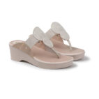 Kolhapuri Design Slip-on Slippers Girls - White-1229