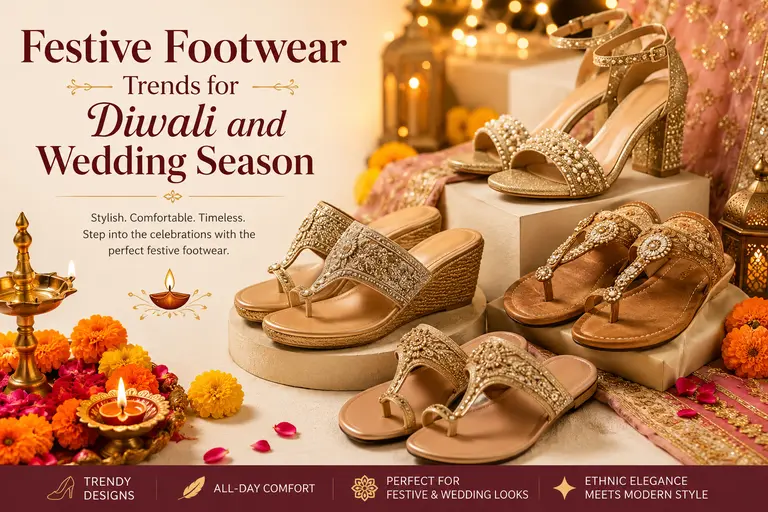 Festive Footwear Trends for Diwali and Wedding Season