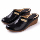 Formal Half Shoes & Party Wedge Sandals - Black-29