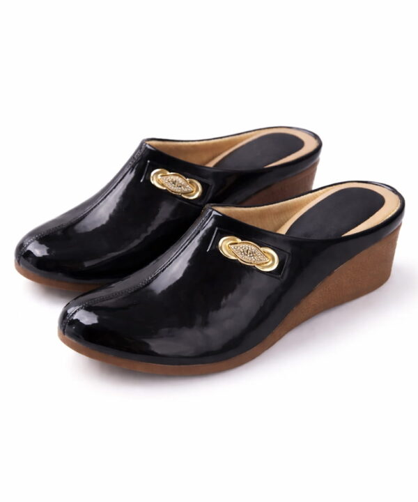 Formal Half Shoes & Party Wedge Sandals - Black-29 Formal Half Shoes & Party Wedge Sandals - Black-29