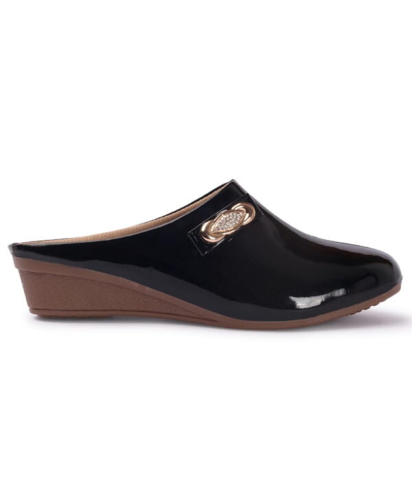 Formal Half Shoes & Party Wedge Sandals - Black-30 Formal Half Shoes & Party Wedge Sandals - Black-30