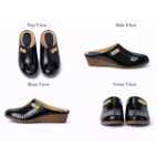 Formal Half Shoes & Party Wedge Sandals - Black-32