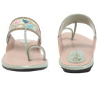 Flat Fancy Braided Ethnic Ladies Slippers - Sea Green-59