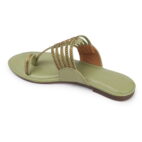Kolhapuri Chappal for Women Stylish Footwear-green-1103