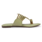 Kolhapuri Chappal for Women Stylish Footwear-green-199