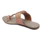 Kolhapuri Chappal for Women Stylish Footwear-pink-gery-93