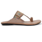 Slip-on Fancy Slippers for Girls - Beige-43