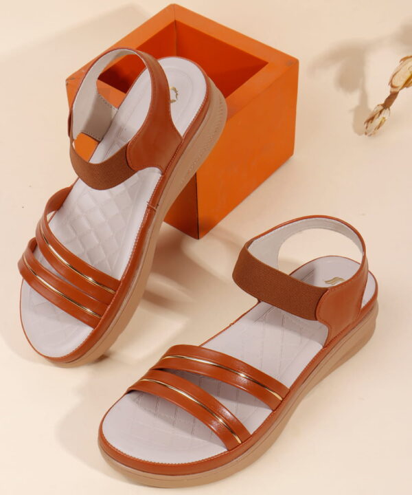 Stylish Women's Wedge Sandals Platform Heels-tan-69
