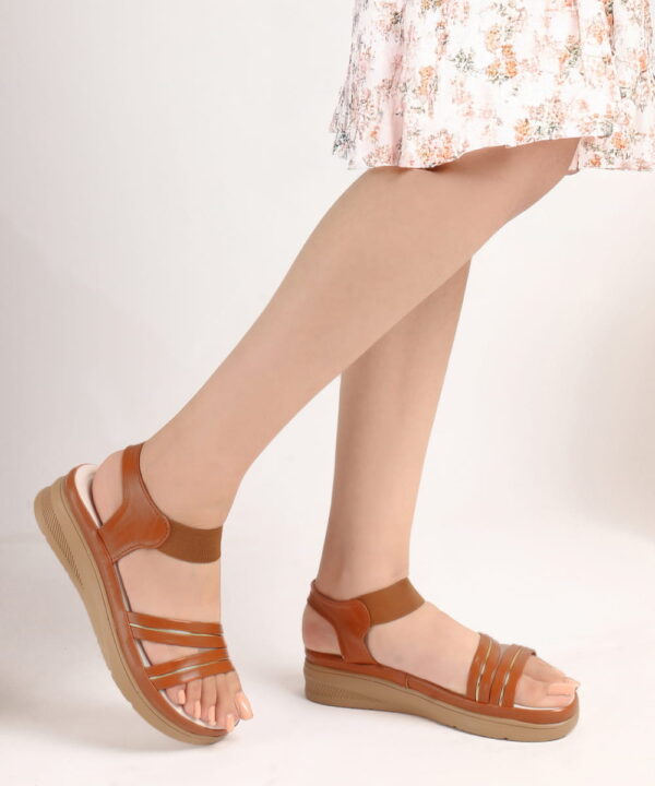 Stylish Women's Wedge Sandals Platform Heels-tan-70
