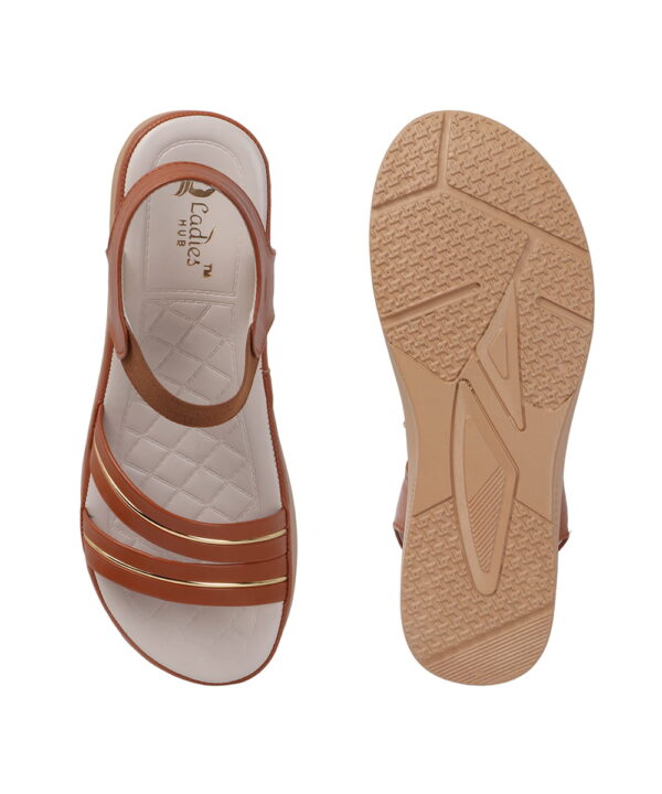 Stylish Women's Wedge Sandals Platform Heels-tan-73