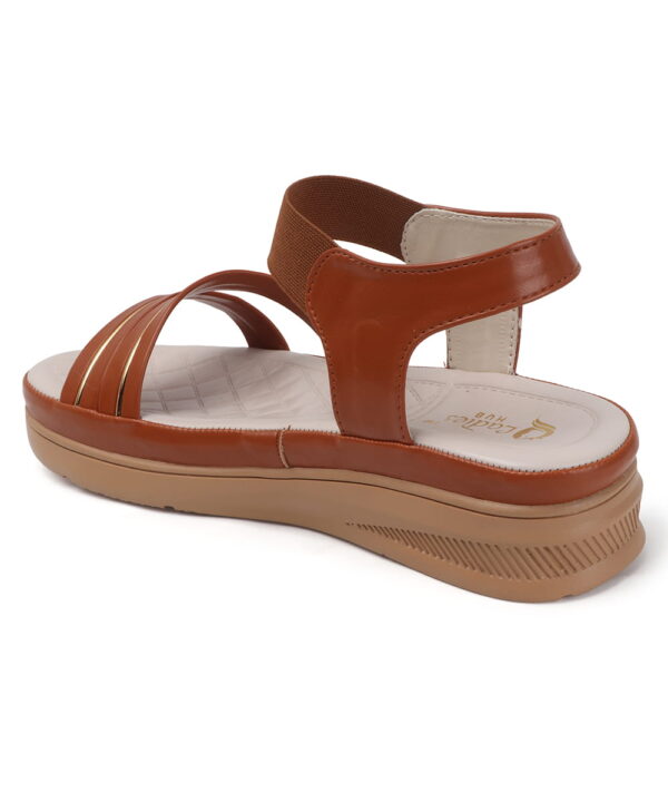 Stylish Women's Wedge Sandals Platform Heels-tan-74