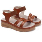 Stylish Women's Wedge Sandals Platform Heels-tan-75