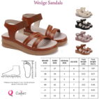 Stylish Women's Wedge Sandals Platform Heels-tan-77