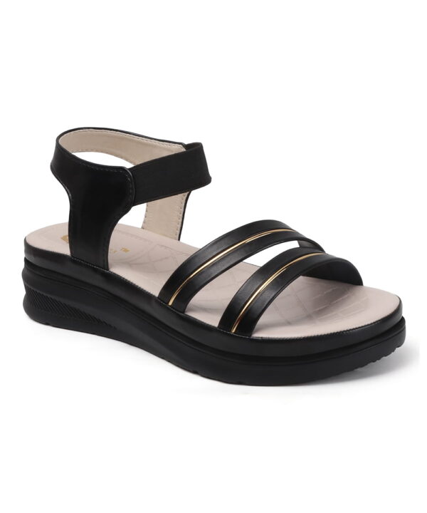 Wedge Sandals Platform Heels -black-80