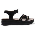 Wedge Sandals Platform Heels -black-82