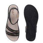 Wedge Sandals Platform Heels -black-83