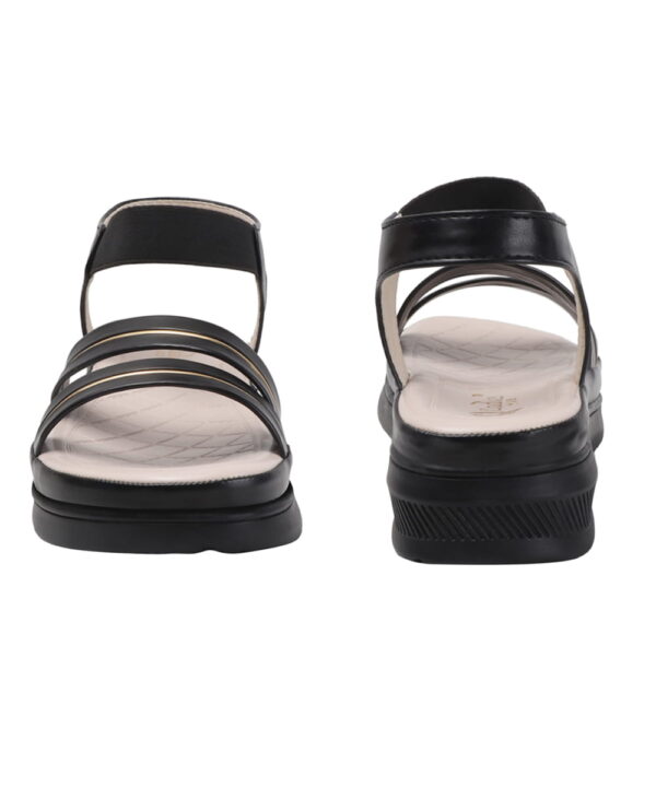 Wedge Sandals Platform Heels -black-84