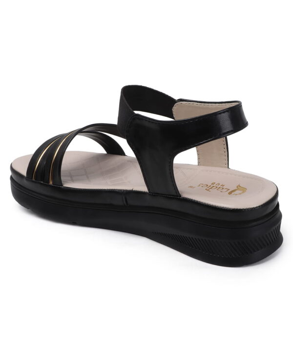 Wedge Sandals Platform Heels -black-85