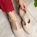 Wedge Sandals for Women Stylish-Cream-4