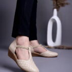 Wedge Sandals for Women Stylish-Cream-5