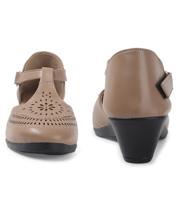 Women's Wedge Sandal Low Heel-Begie-16 Women's Wedge Sandal Low Heel-Begie-16