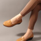 Comfortable Slip-On Loafers Moccasins & Bellies Without Laces - Beige-128