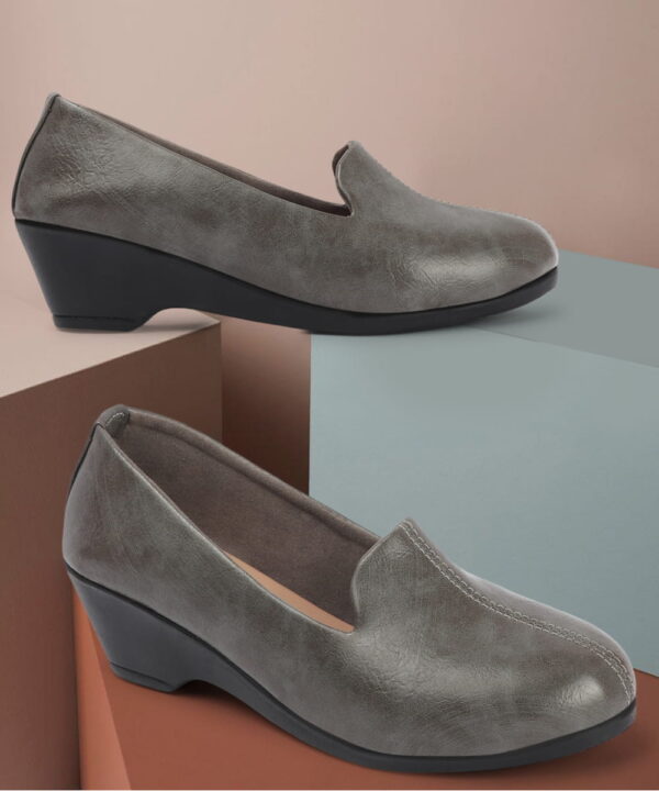 Comfortable Slip-On Loafers Moccasins & Bellies Without Laces - Grey-130
