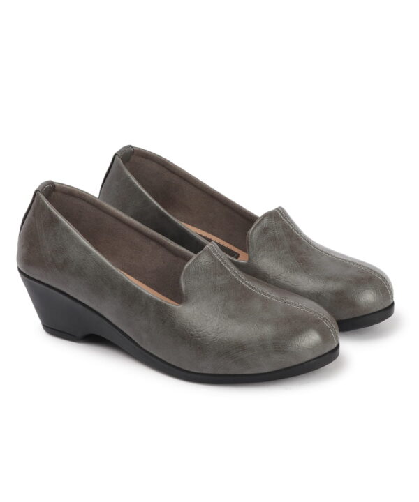 Comfortable Slip-On Loafers Moccasins & Bellies Without Laces - Grey-134