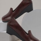 Comfortable Slip-On Loafers Moccasins & Bellies Without Laces - Wine-139