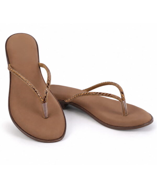 Office Wear thong Slip-On Fancy Slippers - Beige--175 Office Wear thong Slip-On Fancy Slippers - Beige--175