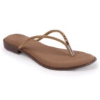 Office Wear thong Slip-On Fancy Slippers - Beige-176