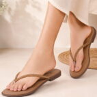 Office Wear thong Slip-On Fancy Slippers - Beige--178