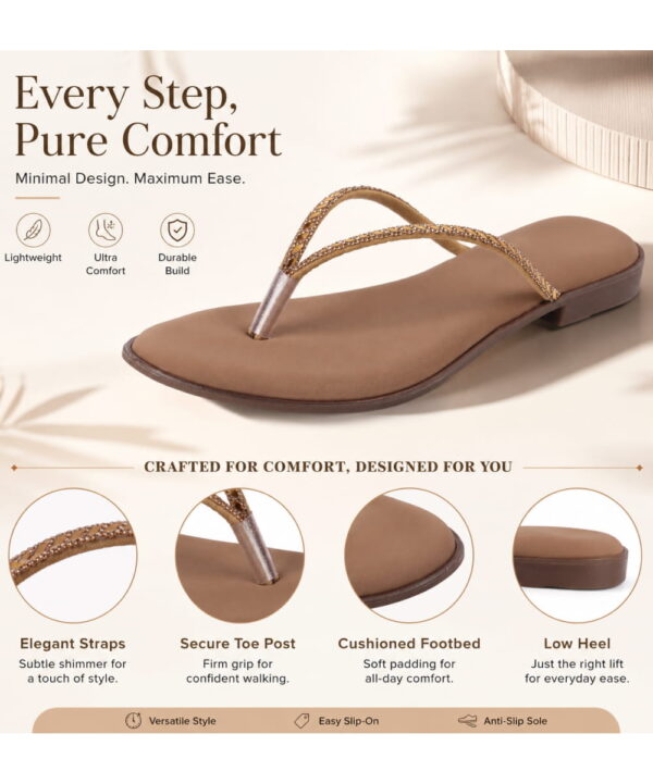 Office Wear thong Slip-On Fancy Slippers - Beige--181 Office Wear thong Slip-On Fancy Slippers - Beige--181