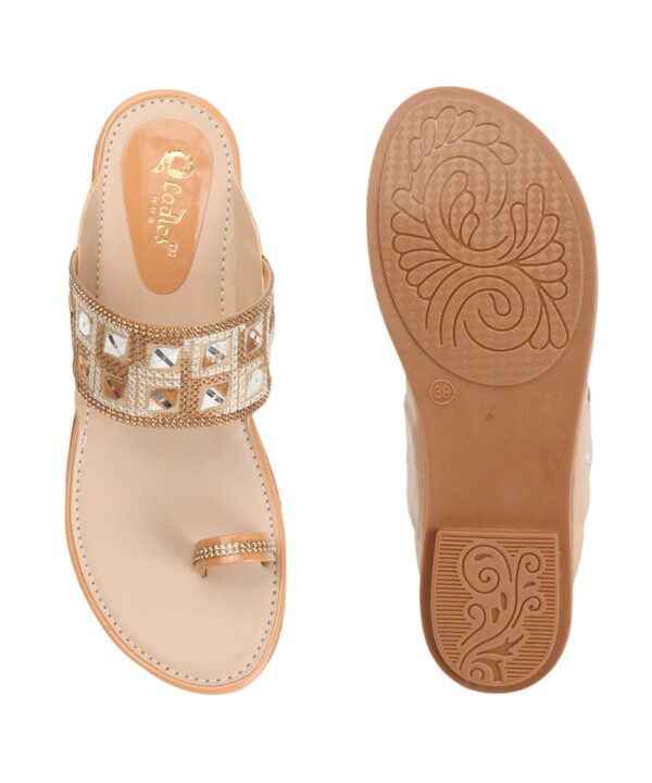 Stylish Slip-On Sandals, Comfortable Flat Heels Slippers - Beige-149 Stylish Slip-On Sandals, Comfortable Flat Heels Slippers - Beige-149