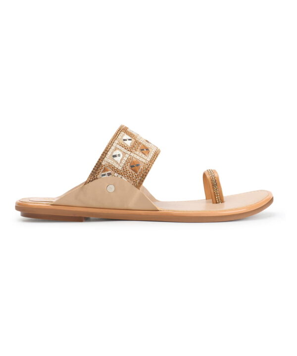 Stylish Slip-On Sandals, Comfortable Flat Heels Slippers - Beige-152 Stylish Slip-On Sandals, Comfortable Flat Heels Slippers - Beige-152
