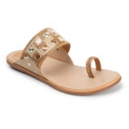 Stylish Slip-On Sandals, Comfortable Flat Heels Slippers - Beige-47